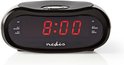 Nedis Digitale Wekkerradio - LED-Scherm - Tijdprojectie - AM / FM - Snoozefunctie - Slaaptimer - Aantal alarmen: 2 - Zwart