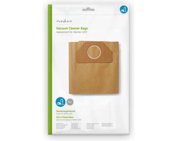 Nedis Stofzuigerzak - 10 Stuks - Papier - Meest verkocht voor: Kärcher 2201 - Bruin