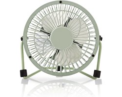 Nedis Tafelventilator | USB Gevoed | Diameter: 100 mm | 3 W | 1 Snelheid | Groen