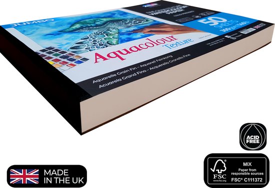 Foto: Professioneel aquarelpapier a3 van zieler aquarelblok met 50 vellen a3 aquarelpapier 300 gram