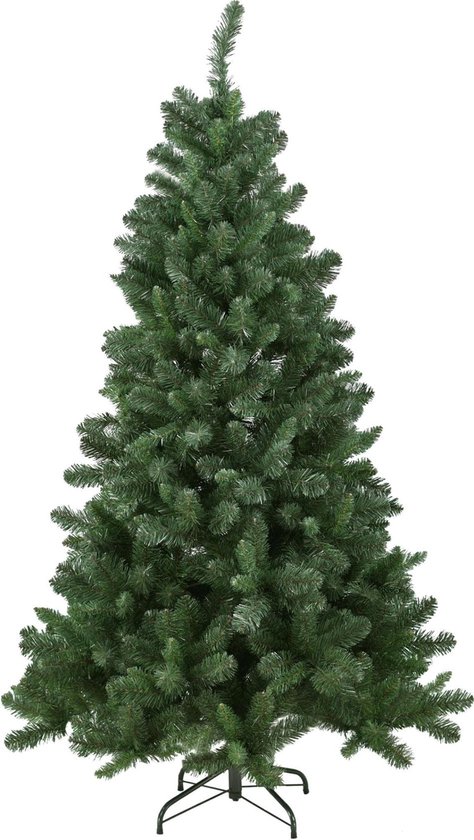 Blackhill kunstkerstboom - 210 cm - donkergroen - Ø 114 cm - 1.042 tips - metalen voet