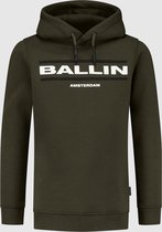 Ballin Amsterdam -  Jongens Slim Fit   Hoodie  - Groen - Maat 140