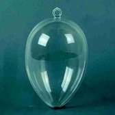Plastic ei [ Perspex ] transparant 14 cm [ 8 STUKS ]