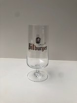 2x 50cl bitburg bitburger 1/1 pintglas bierglas op voet voetglas bierglazen