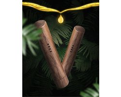 Luxe Autoparfum - Auto luchtverfrisser Hout - Incl. 2 Geuren! - Zwarte Walnoot - Massief Houten Auto Geur - Air Vent - Aromatherapie - Airconditioner Diffuser - Auto Parfum - Hout - Clip - Navulbaar