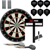 Jack Daniels starterset – dartbord met 2 sets dartpijlen – dart flights – dart shafts - darts