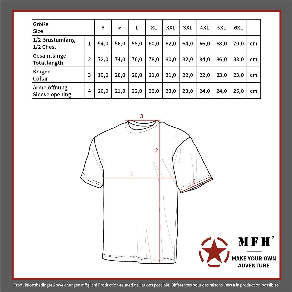 MFH US T-Shirt - Legergroen - 170 g/m² - MAAT XL