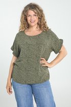 Paprika Dames Blouse in bedrukte viscose - Outdoorblouse - Maat 46