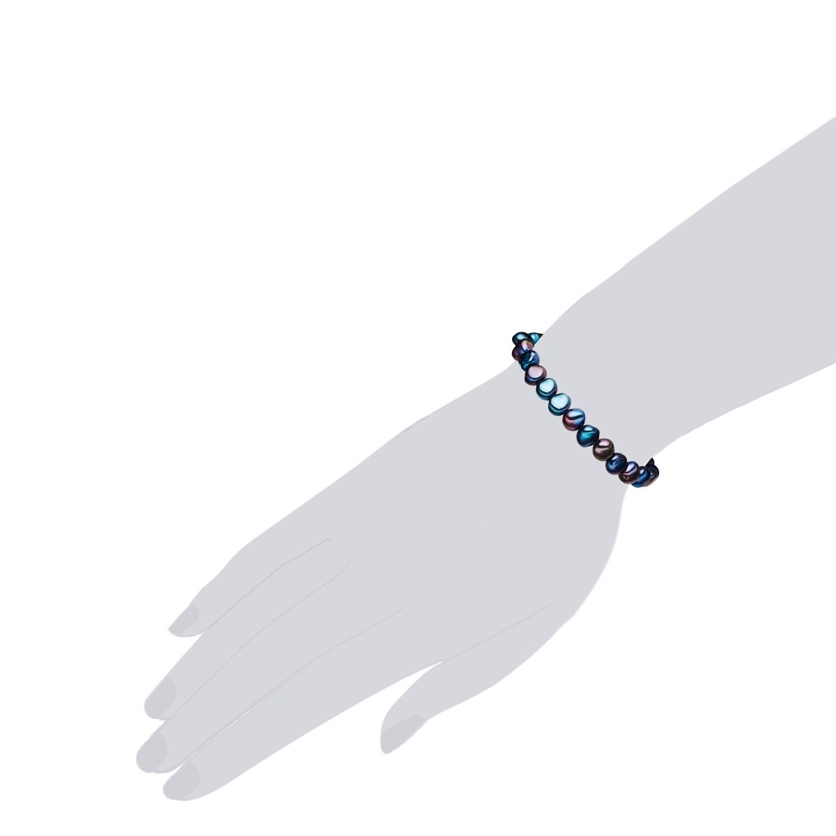 Valero Pearls Dames Parel Oorbellen Set van 2 zoetwater gekweekte Parel wit blauw 925/- Sterling zilver - Parel Oorbellen zoetwaterParel Oorbellen : Valero Pearls