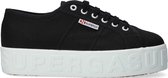 Superga 2790 3d Lettering Lage sneakers - Dames - Zwart - Maat 41