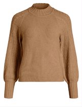 Object Trui Objivy L/s Knit Pullover 117 23036950 Chipmunk/ Melange Dames Maat - M