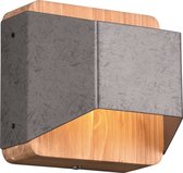 LED Wandlamp - Trion Arbon Up and Down - 4W - Warm Wit 3000K - Vierkant - Antiek Nikkel - Aluminium - BSE