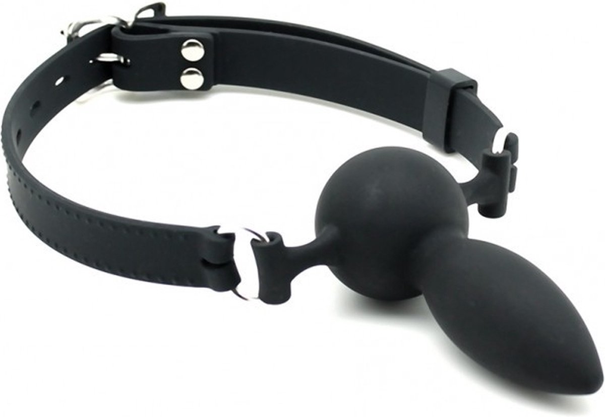 Goedkoopste Bondage Play - siliconen mondknevel met dildo