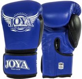 Joya POWER MAX Kickboks Handschoenen Blauw Zwart Leder 16 OZ