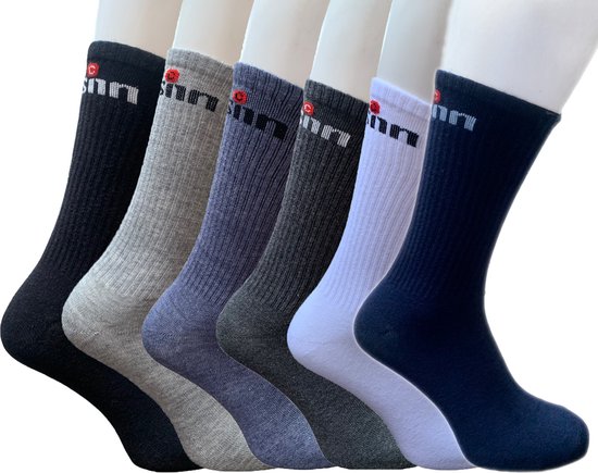 Lot de 5 paires de chaussettes 100 % coton pour homme, chaussettes unies  tricotées pour le travail et les loisirs, Noir : : Mode