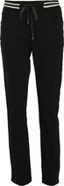 Cassis - Female - Broek met lurexdetail  - Zwart