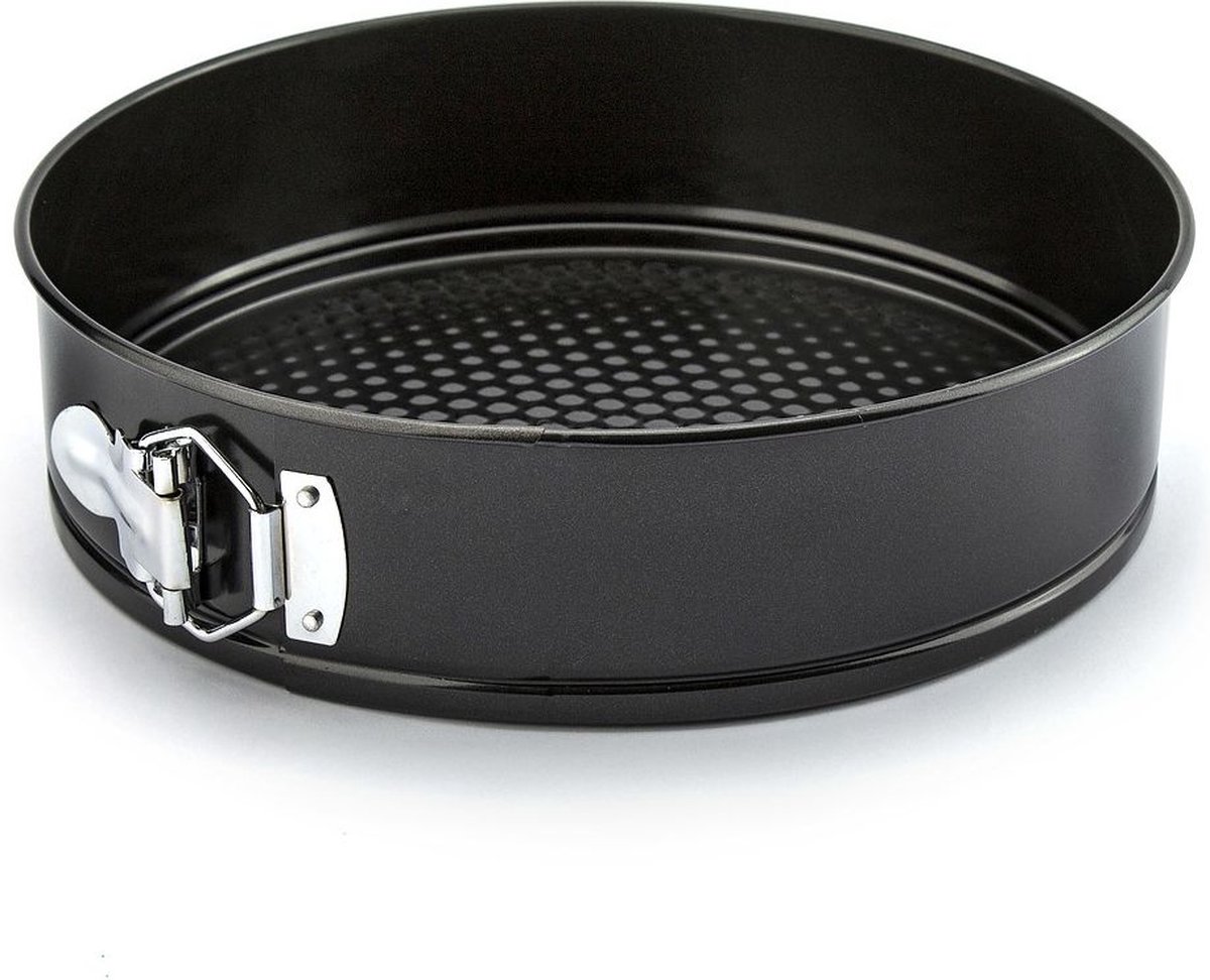 Florina Likoris ronde springvorm met anti-aanbaklaag - Bakvorm - Cakevorm - 26 cm - Zwart