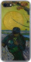 iPhone SE 2020 hoesje - De zaaier - Vincent van Gogh - Siliconen Telefoonhoesje