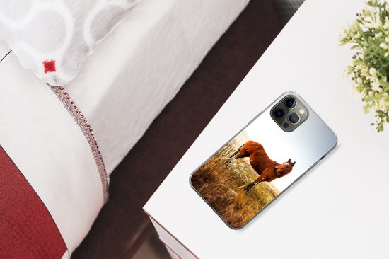 Convient pour iPhone 12 Pro Max - Cheval - Pâturage - Australie - Étui de téléphone en Siliconen