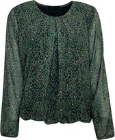 Pink Lady blouse groen print LM - maat 48