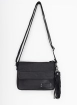 Bag2Bag Leren Dames Schoudertas Eijas Black Zwart