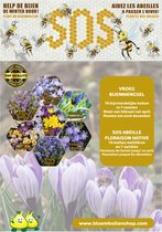 Bloembollen Vroeg Bijenmengsel - bijen - vlinders - bloembol mix 70 bloembollen - happy bee - happy nature - geschenkartikel - geschenkverpakking - bijen mengsel - bloemenweide