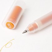 Muji Gel Pen - Kleur Inkt Oranje - 0.38mm + 1 Reserve Vulling - Refill