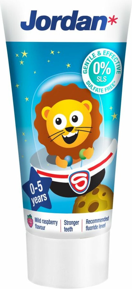 8x Jordan Tandpasta Kids 0-5 jaar 50 ml