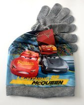 Disney Cars Muts + Handschoenen - Grijs - Maat 52 cm