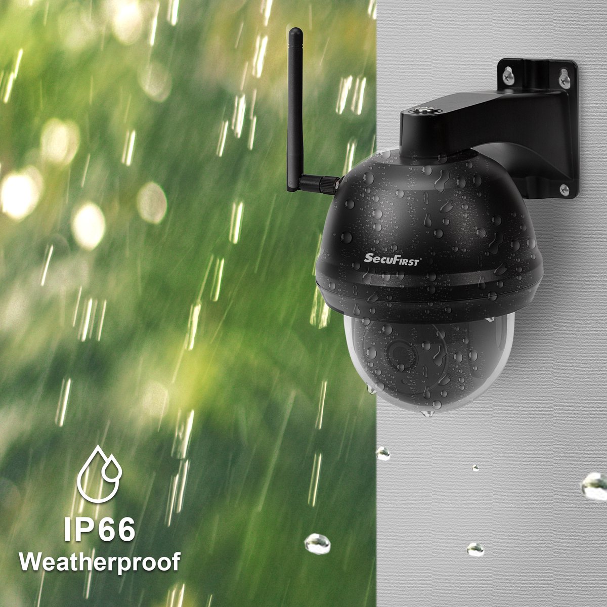 SecuFirst CAM214Z Dome Camera zwart - IP Camera draai- en kantelbaar voor buiten - FHD 1080P – foto 7