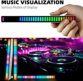 RGB Light Bar - Voice-Activated - Omgevingslicht - Sound Control Omgevingslicht - 32 Bit Muziek Niveau Indicator