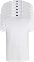 ALAN RED T-shirts Derby extra lang (6-pack) - O-hals - wit - Maat: M