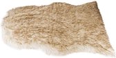 Pels faux fur brownwash wit 65x102 cm Polyester