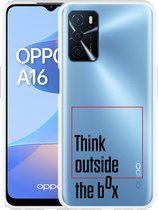 Oppo A16 / A16s Hoesje Think outside the Box - Designed by Cazy