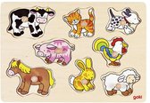 Houten puzzel 1 jaar - Goki puzzel - Boerderij dieren