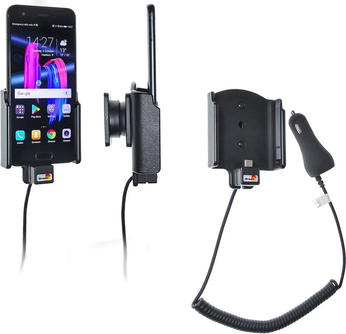 Brodit 712006 houder Actieve houder Mobiele telefoon/Smartphone Zwart
