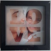 Anchor Fotolijst 15 x 15 cm Zwart "Love "
