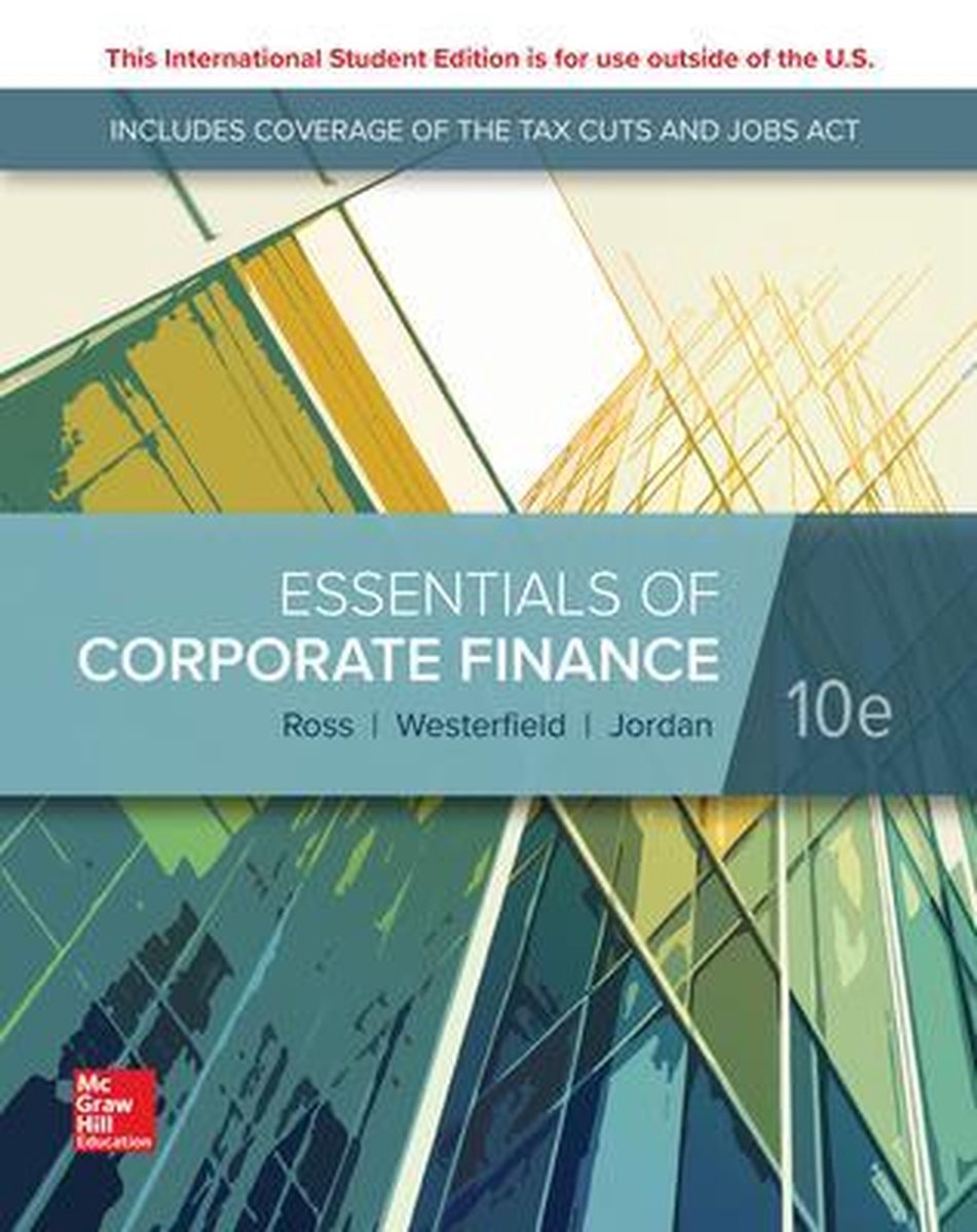 ISE Essentials of Corporate Finance - Stephen Ross