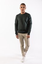 P&S Heren sweater-MORGAN-dark green-XXL