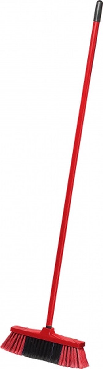 Synx Tools Binnenbezem Rood - Zachte Bezems - Kamerveger - Veger / Zachte Bezem met Steel 130cm - Binnen Bezem - Veger - Schoonmaken Besem — afbeelding 4
