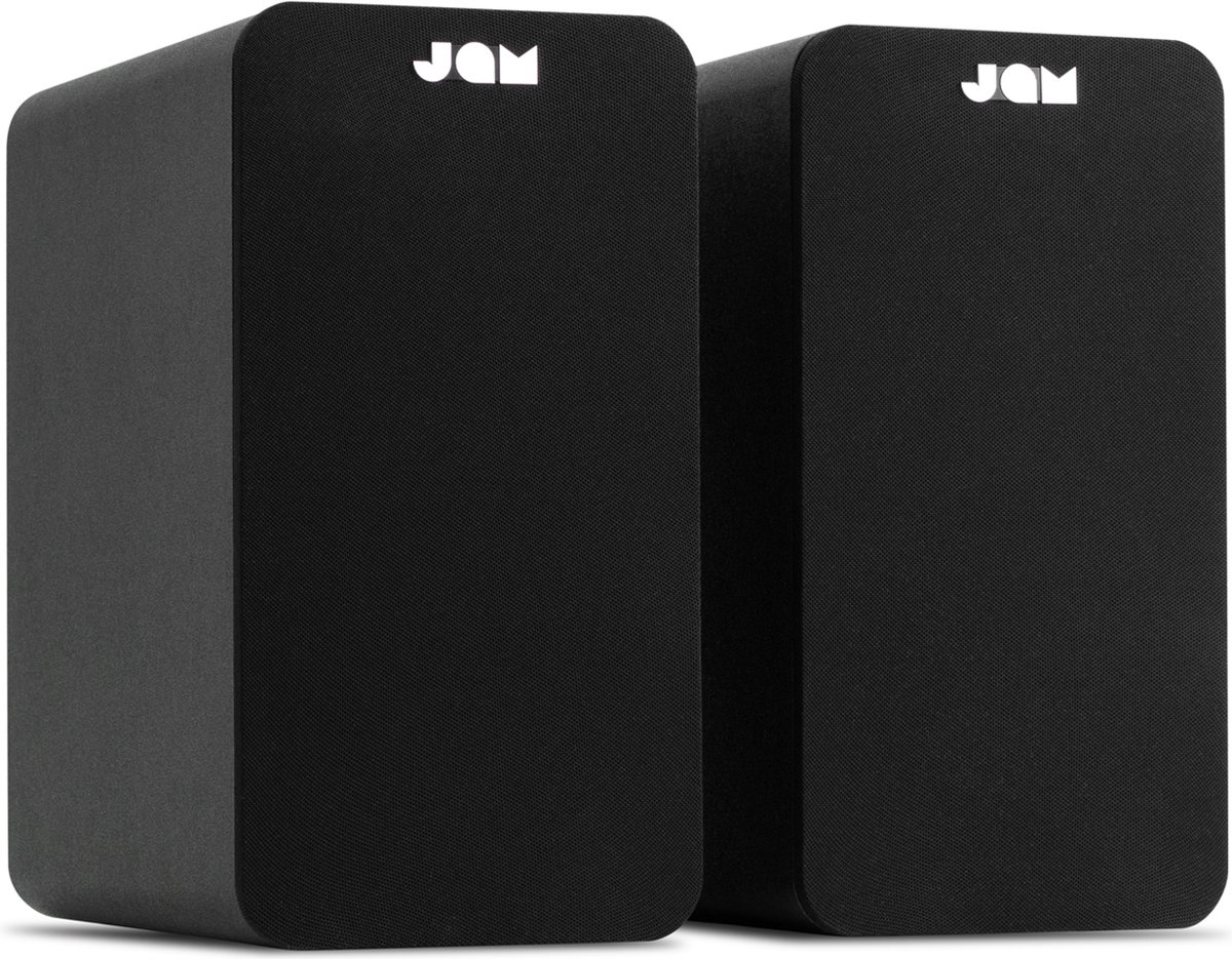 JAM Boekenplank Speakers - Bluetooth Luidsprekers 4 Inch - Stereo Paar - Zwart - Jam