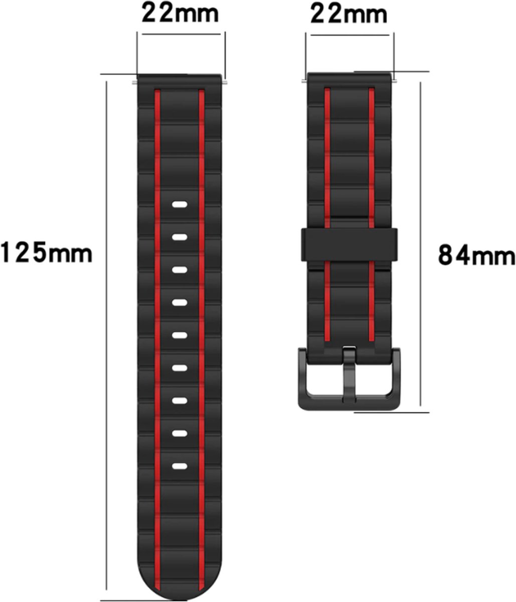 siliconen sporthorlogeband 22 mm | België