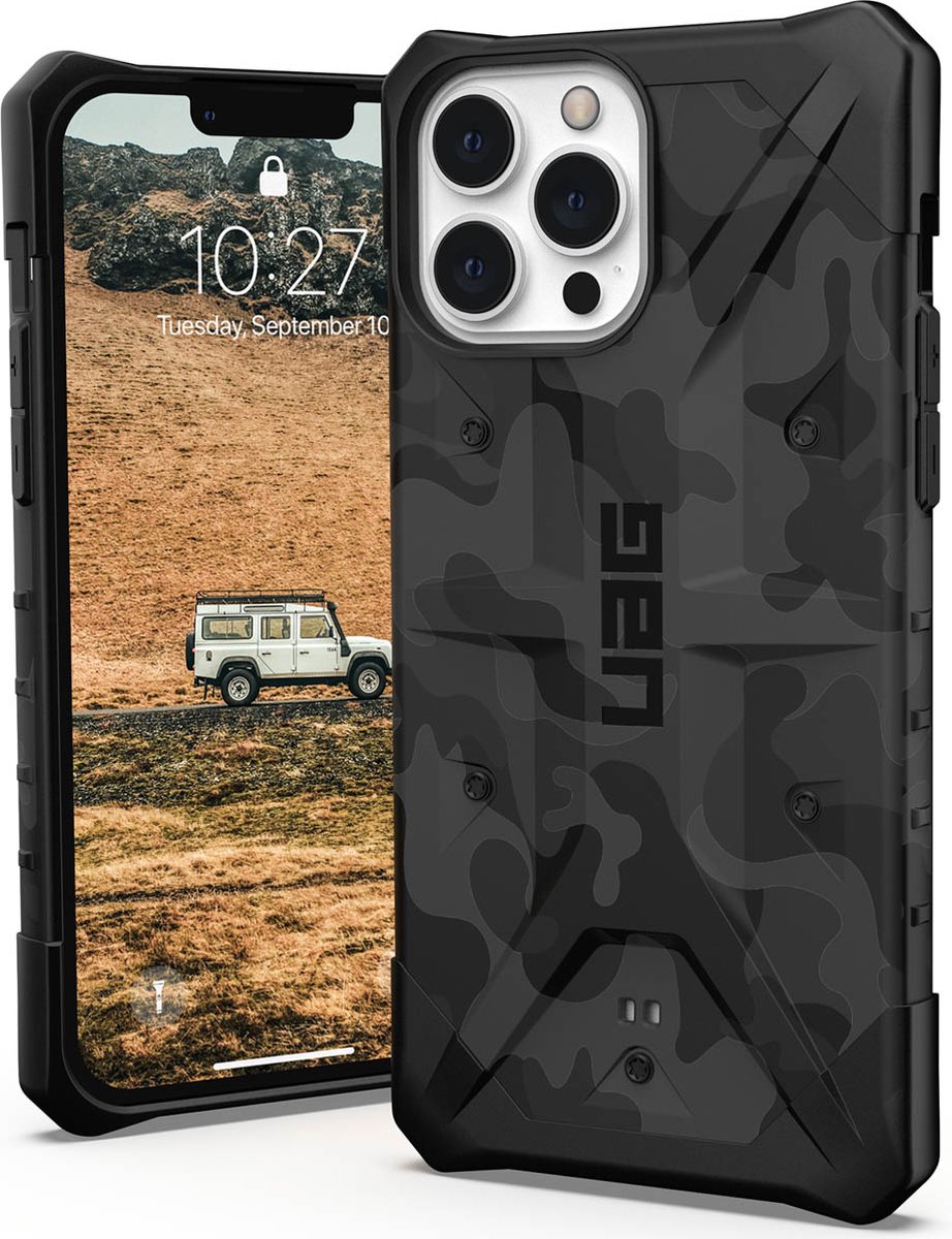 UAG - Pathfinder iPhone 13 Pro Max Hoesje - midnight camo