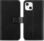 iMoshion Luxe Canvas Booktype iPhone 13 - Zwart