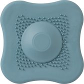BOTC Silicone afvoerstop -afvoerplug- Anti haar afvoer stop douche - anti verstopping- Gootsteen zeef-Handig voor wasbak, keuken, douch-blauw-HX000117