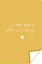 Affiche Citations - Proverbes - Le soleil brille - 20x30 cm