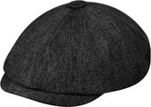 NezR Flat Cap Heren - One Size - Zwart