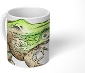 Mok - Kikker - Groen - Wit - 350 ML - Beker