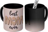 Magische Mok - Foto op Warmte Mokken - Koffiemok - Best mom ever - Quotes - Spreuken - Moeder - Magic Mok - Beker - 350 ML - Theemok - Mok met tekst