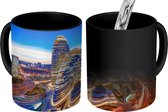 Magische Mok - Foto op Warmte Mok - Skyline van Beijing in de avond - 350 ML